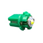 Led bulb 1 smd 3030 super bright, socket T5 B8.3D, green color, for dashboard and center console